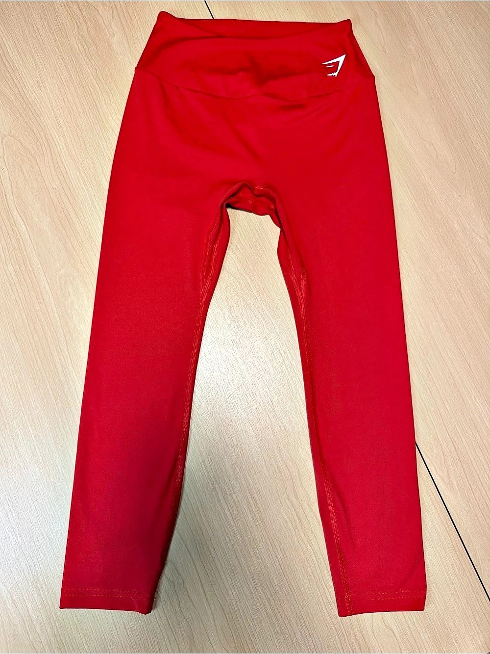 Gymshark High-Waisted Training Leggings Red